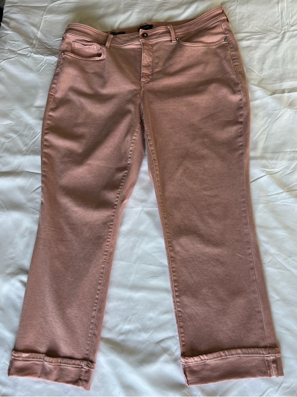 NYD Women's Rose Pink Stretch Jeans. Coquette whimsycore